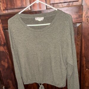 Women's Green Long Sleeve Top
